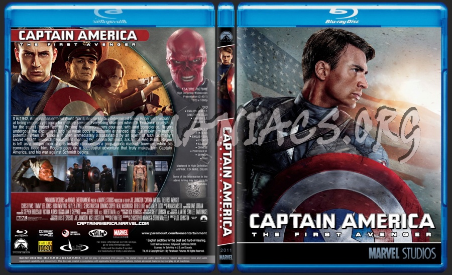 Captain America: The First Avenger - Marvel Collection blu-ray cover