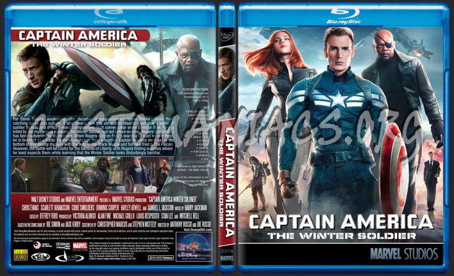 Captain America: The Winter Soldier - Marvel Collection blu-ray cover