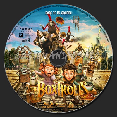 The Boxtrolls blu-ray label