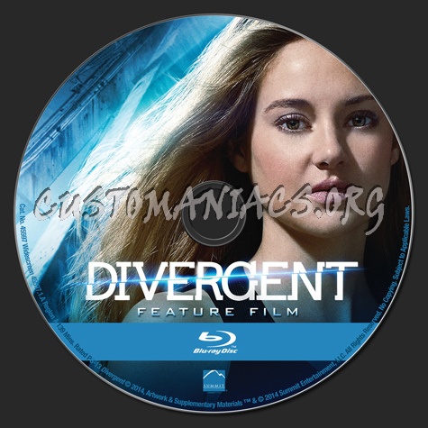 Divergent blu-ray label