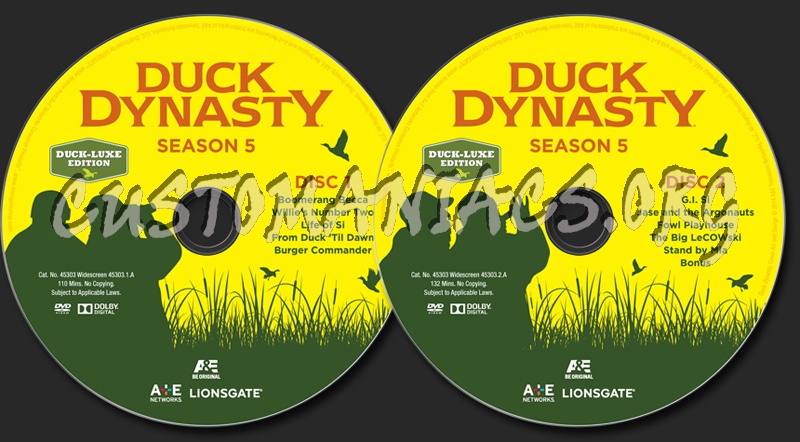 Duck Dynasty Season 5 dvd label