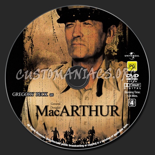MacArthur dvd label