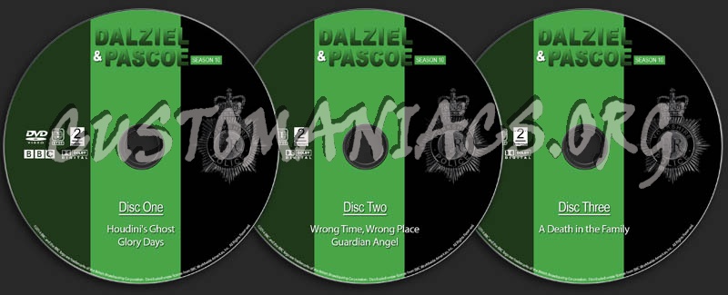 Dalziel & Pascoe - Season 10 dvd label