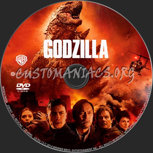 Godzilla dvd label