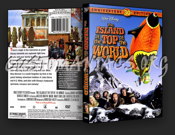 The Island at the Top of the World dvd cover
