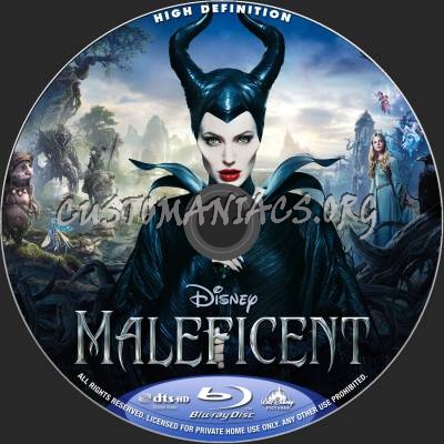Maleficent blu-ray label