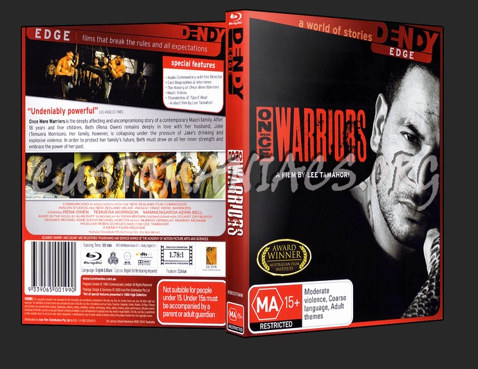 Once Were Warriors blu-ray cover