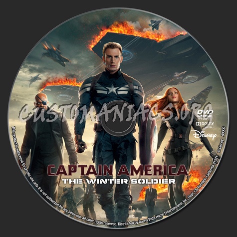 Captain America: The Winter Soldier dvd label