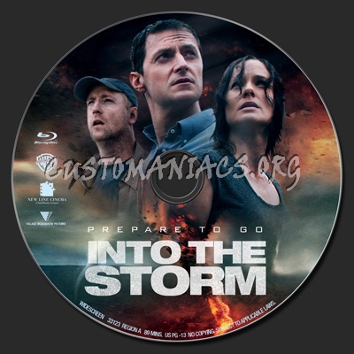 Into The Storm blu-ray label