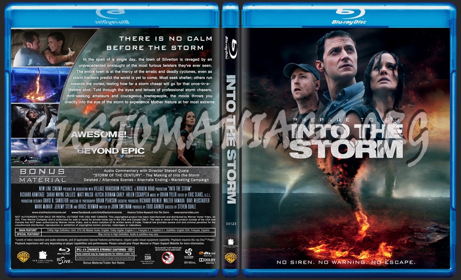 Into The Storm blu-ray cover