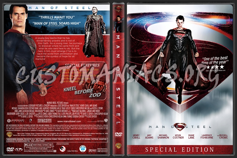 Man of Steel dvd cover