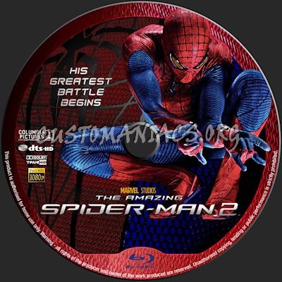 The Amazing Spider-man 2 blu-ray label