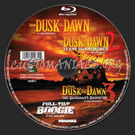From Dusk Till Dawn Trilogy blu-ray label