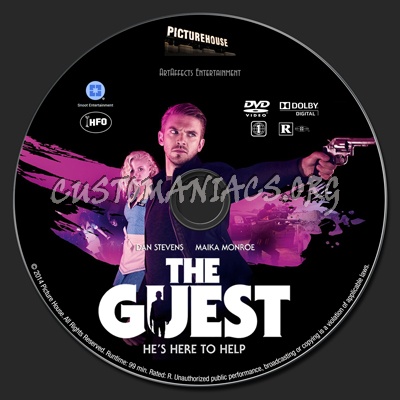 The Guest (2014) dvd label