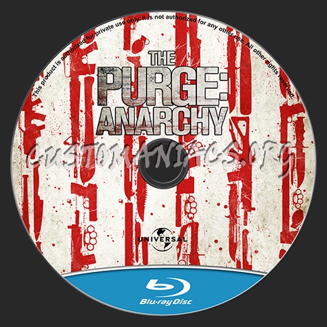 The Purge Anarchy blu-ray label