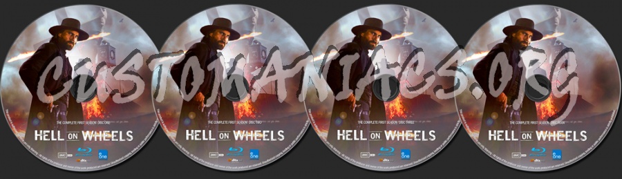 Hell On Wheels Season 1 blu-ray label