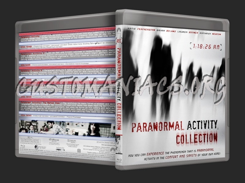 Paranormal Activity Collection 1-5 blu-ray cover