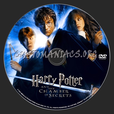 Harry Potter And The Chamber Of Secrets dvd label