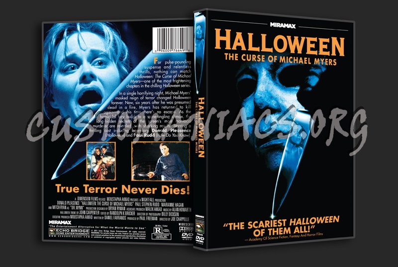 Halloween the Curse of Michael Myers dvd cover