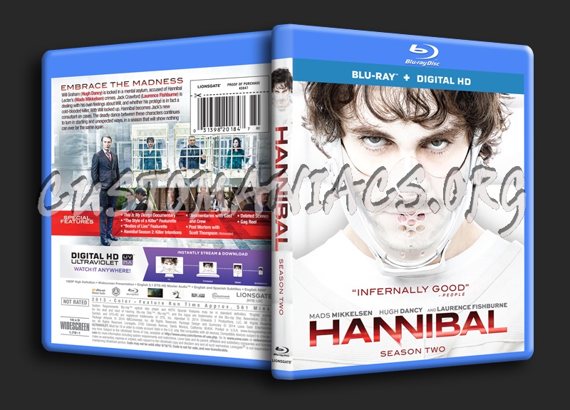Hannibal Season 2 blu-ray cover