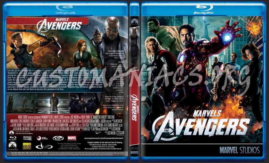The Avengers - Marvel Collection blu-ray cover