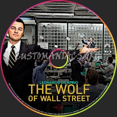 The Wolf on Wall Street blu-ray label