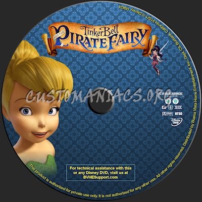 Tinker Bell and the Pirate Fairy dvd label