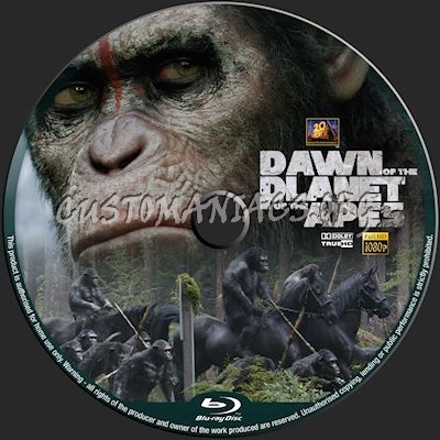 Dawn of the Planet of the Apes blu-ray label