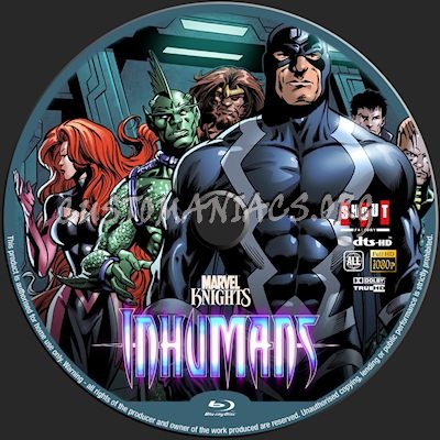 Inhumans blu-ray label