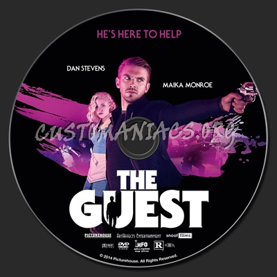 The Guest (2014) dvd label