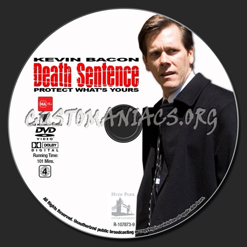 Death Sentence dvd label