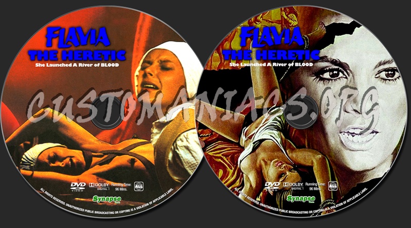 Flavia the Heretic dvd label
