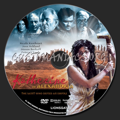 Katherine of Alexandria dvd label