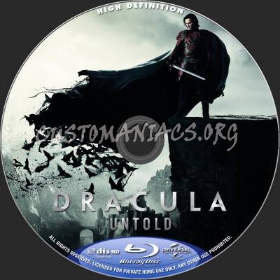 Dracula Untold blu-ray label