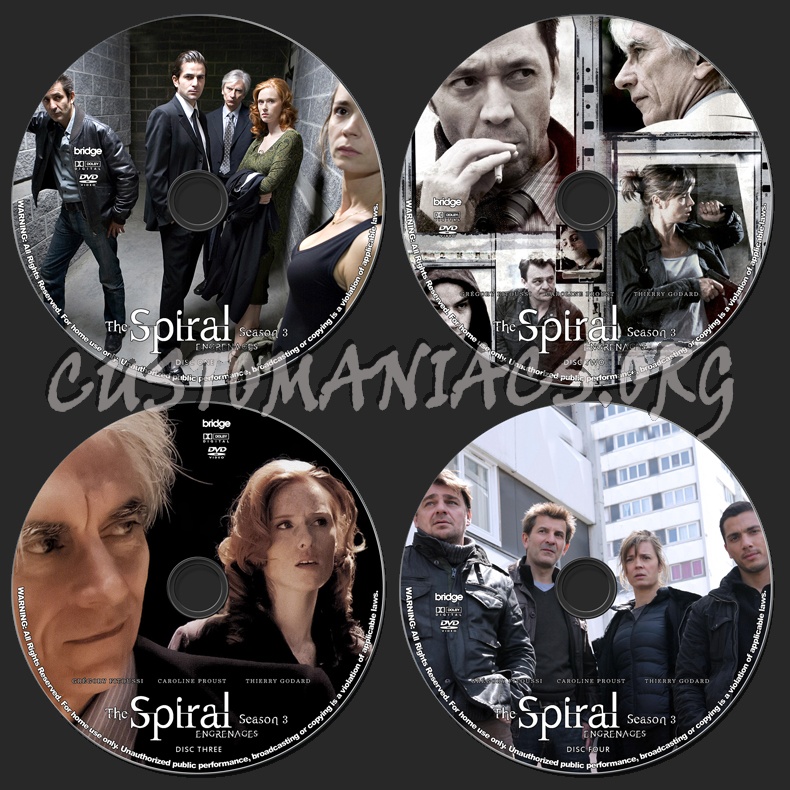 The Spiral (Engrenages) - Season 3 dvd label