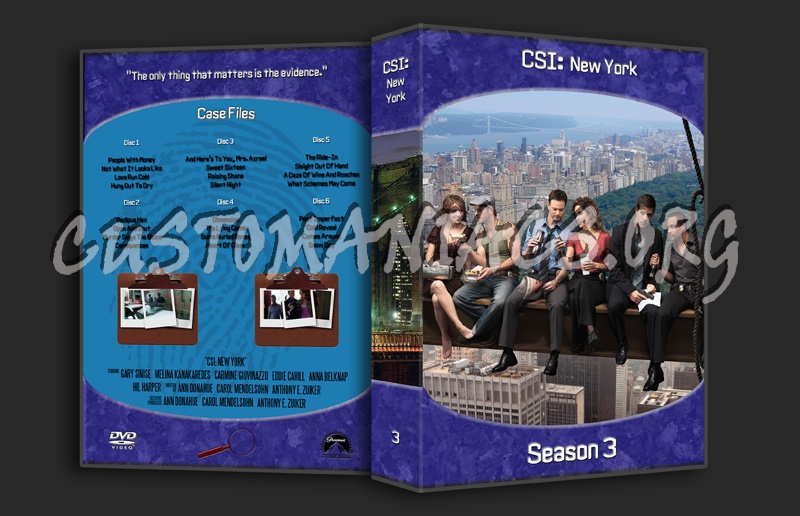 CSI - New York Season 1-3 dvd cover