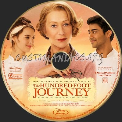 The Hundred Foot Journey blu-ray label