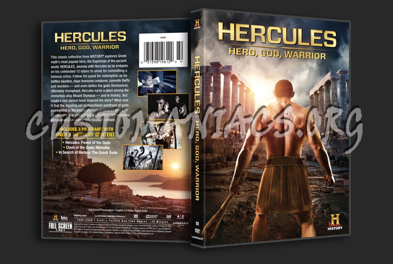 Hercules Hero, God, Warrior dvd cover