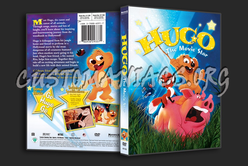 Hugo The Movie Star dvd cover