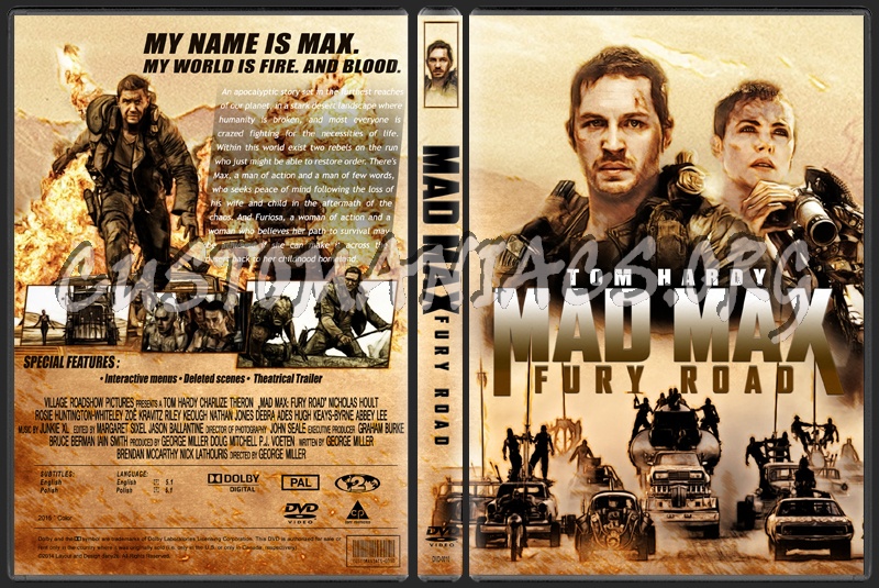 Mad Max: Fury Road dvd cover