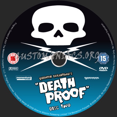 Death Proof dvd label
