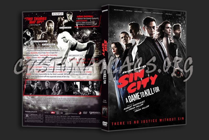 Sin City A Dame to Kill For dvd cover