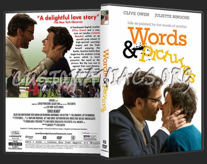Words & Pictures dvd cover