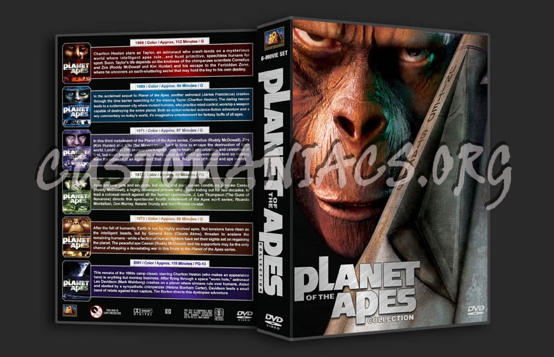 Planet of the Apes Collection dvd cover