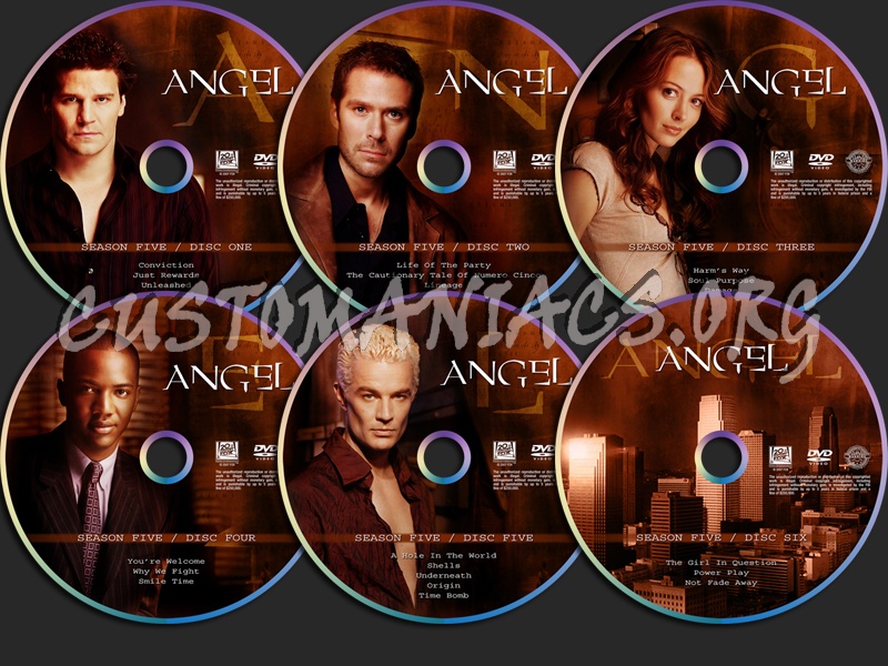 Angel Season Five dvd label