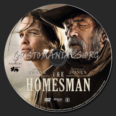 The Homesman dvd label