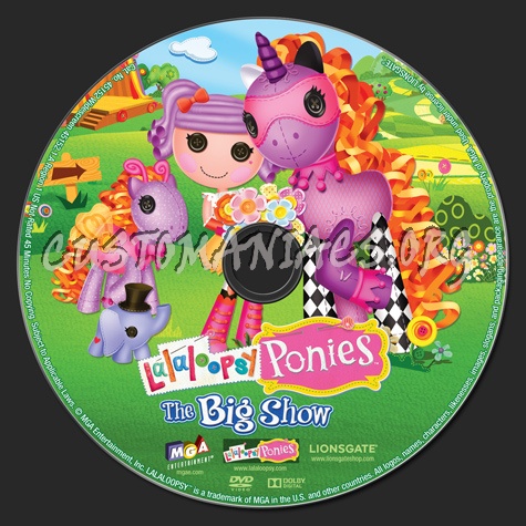 Lalaloopsy Ponies the Big Show dvd label