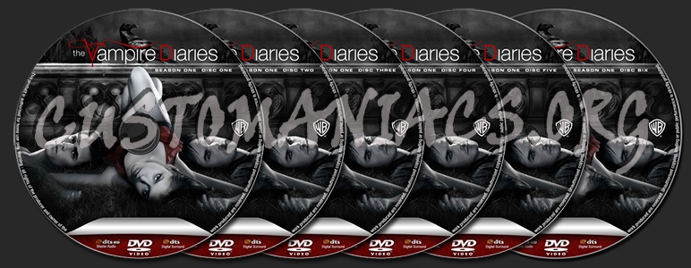 The Vampire Diaries Season One dvd label