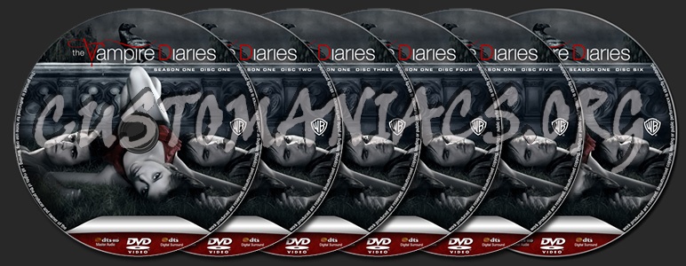 The Vampire Diaries Season One dvd label