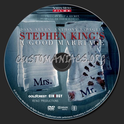 A Good Marriage dvd label